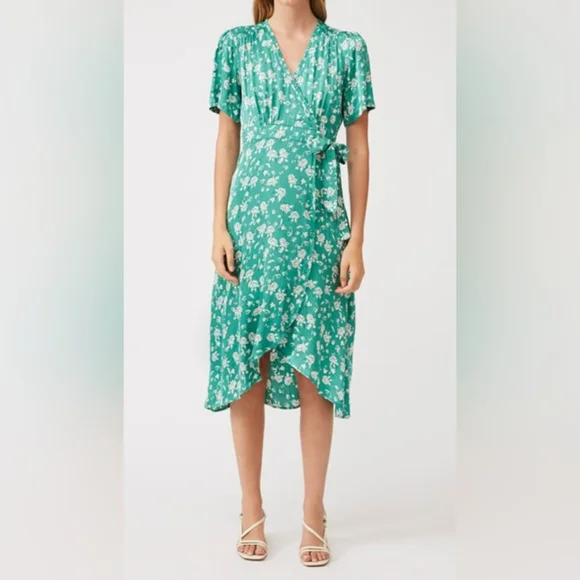 green emerald velvet dress SUNCOO Come Dress main image 0